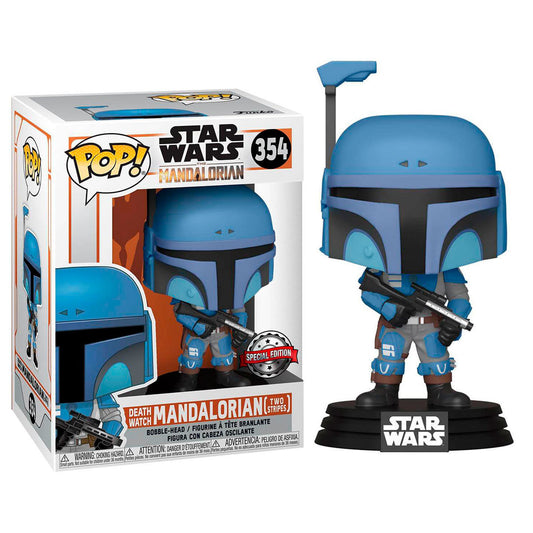 Funko POP!Star Wars Mandalorian Death Relógio Mandalorian Two Stripes Exclusive