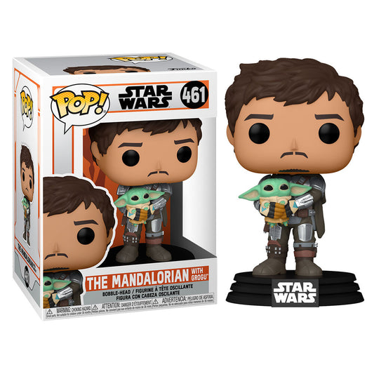 Funko POP!Star Wars Mandalorian Mando Holding Child