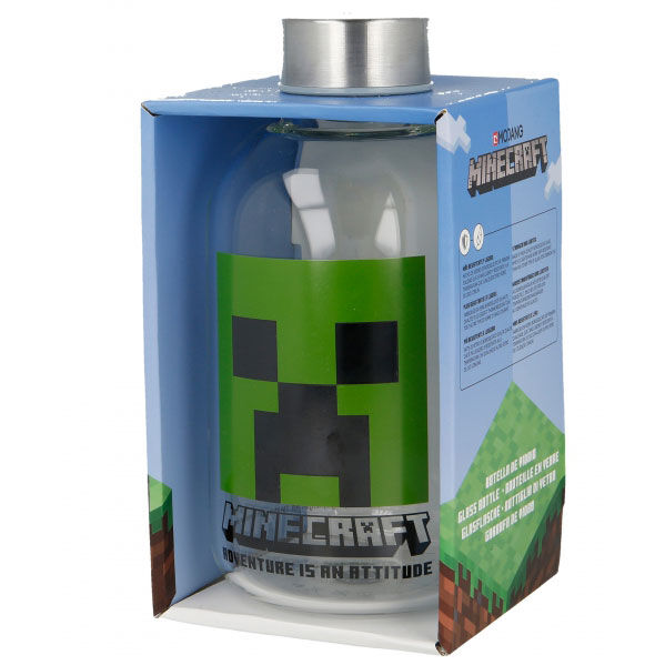 Minecraft Garrafa de Vidro 620ml
