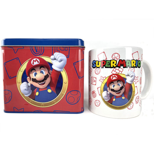 Nintendo Super Mario Bros Mario Caneca + Mealheiro set