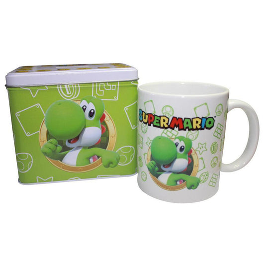 Nintendo Super Mario Bros Yoshi Caneca + Mealheiro set