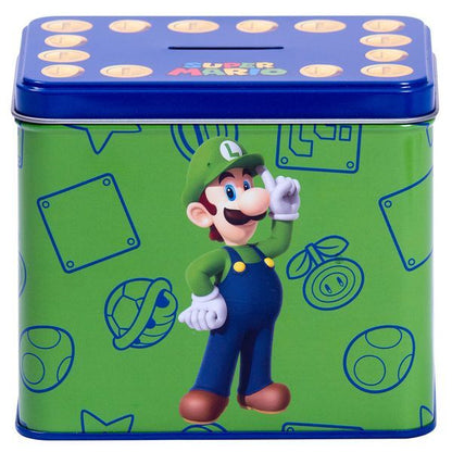 Nintendo Super Mario Bros Luigi Caneca + Mealheiro set
