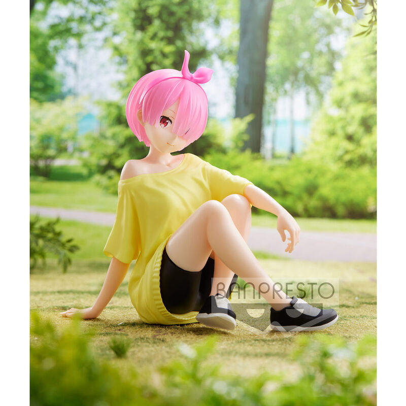 Starting Life in Another World Re:Zero Relax Time Ram Training Syle Figura 14cm