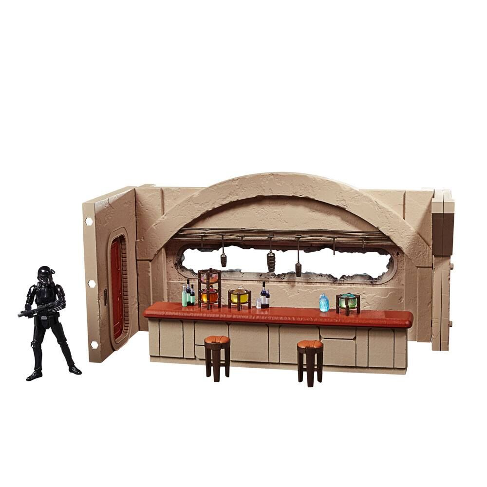 Star Wars Mandalorian Nevarro Cantina + Imperial Death Trooper Figura set