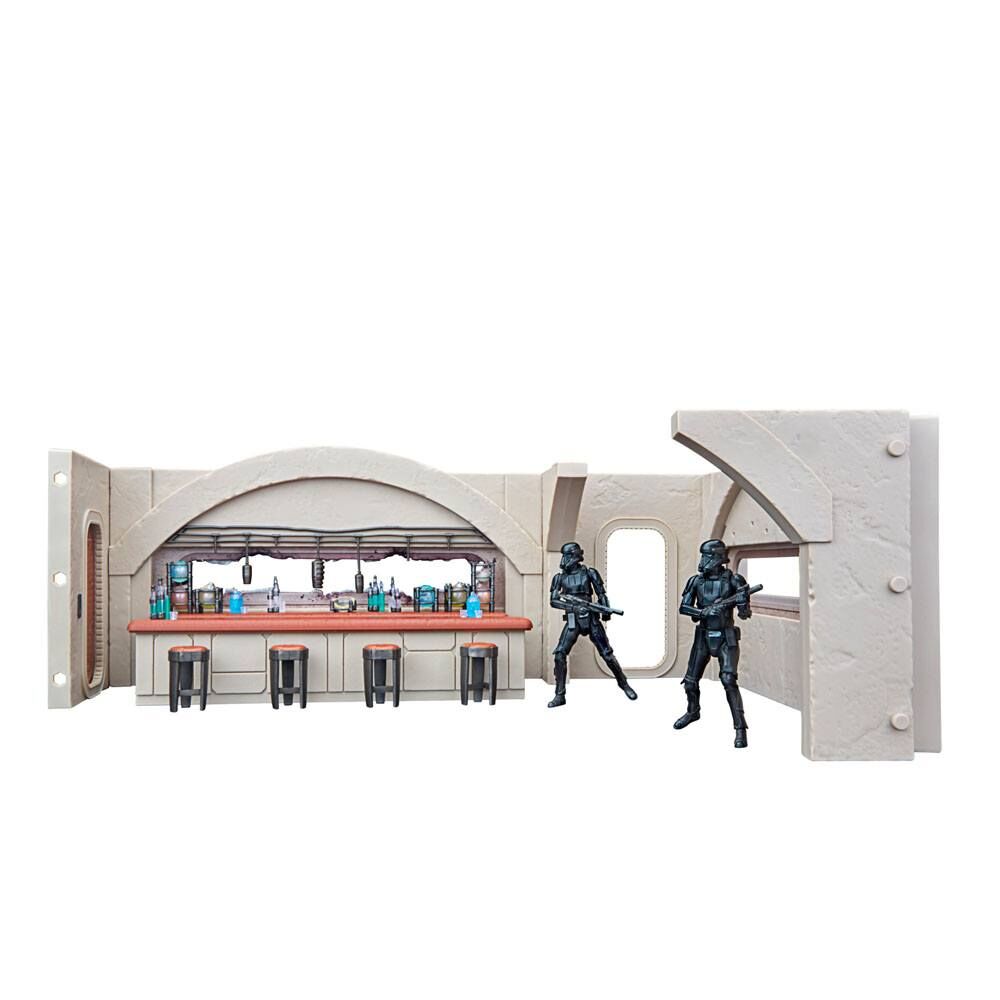 Star Wars Mandalorian Nevarro Cantina + Imperial Death Trooper Figura set