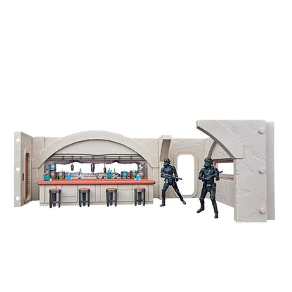 Star Wars Mandalorian Nevarro Cantina + Imperial Death Trooper Figura set