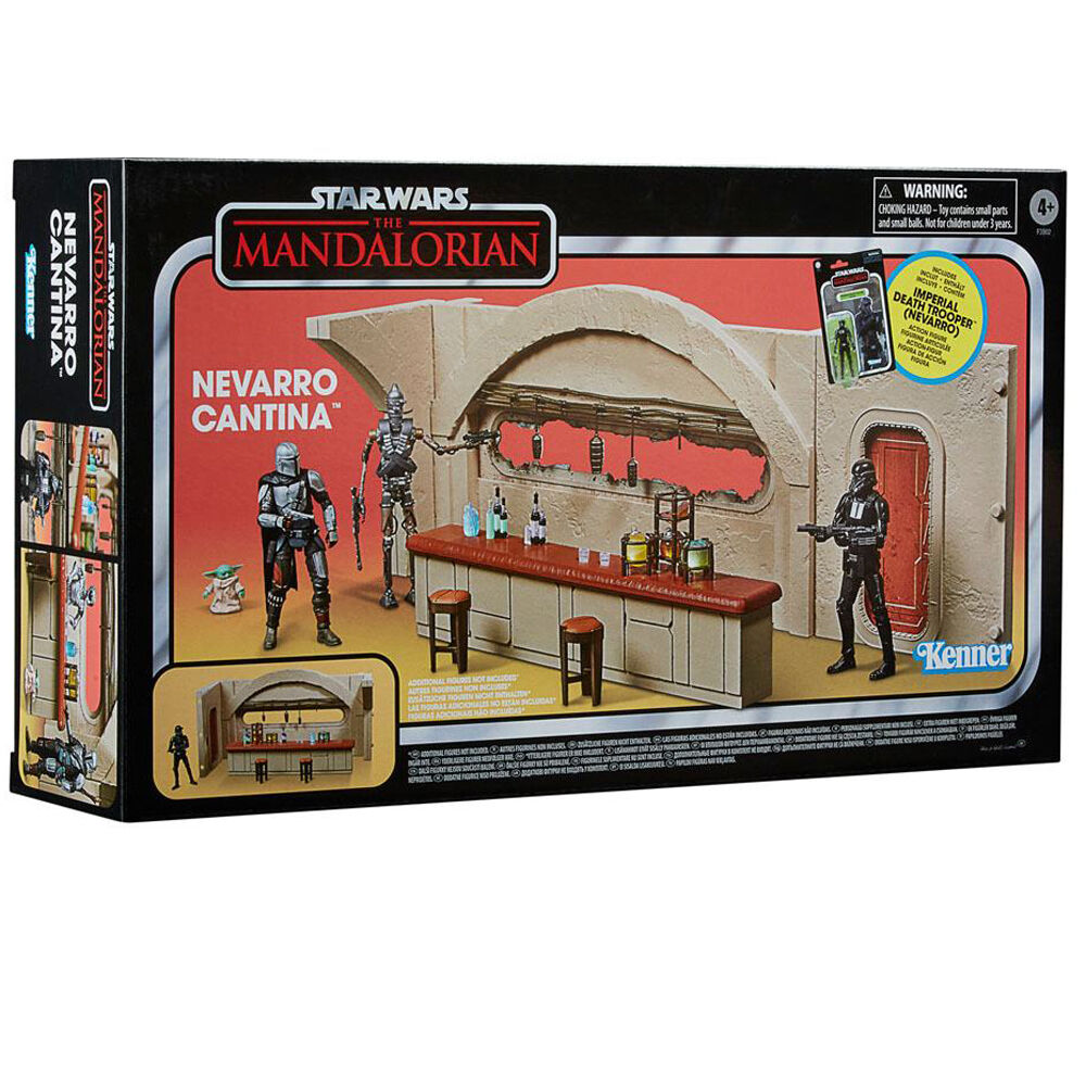 Star Wars Mandalorian Nevarro Cantina + Imperial Death Trooper Figura set