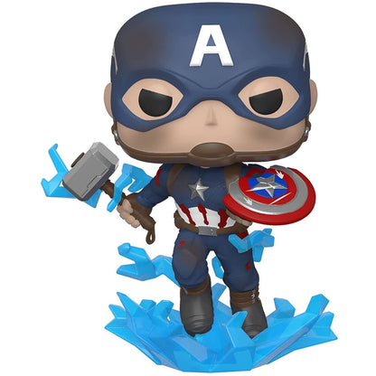 Funko POP!Marvel Avengers Endgame Captain America with Broken Shield & Mjolnir