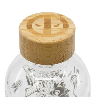 Marvel Deadpool Garrafa de Vidro 1030ml