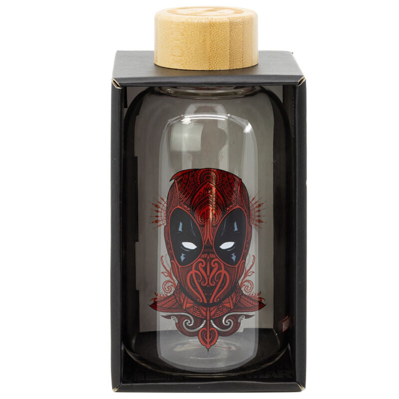 Marvel Deadpool Garrafa de Vidro 620ml