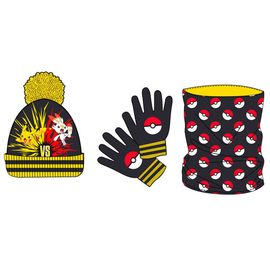 Pokemon Snood, Chapéu e Luvas set