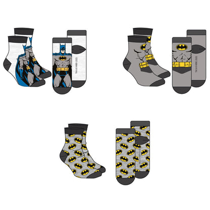 DC Comics Batman Conjunto de 3 Pares Meias