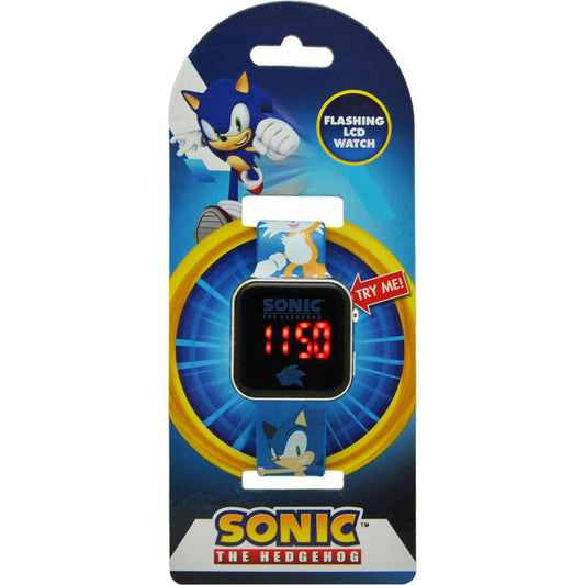 Sonic The Hedgehog Relógio Led