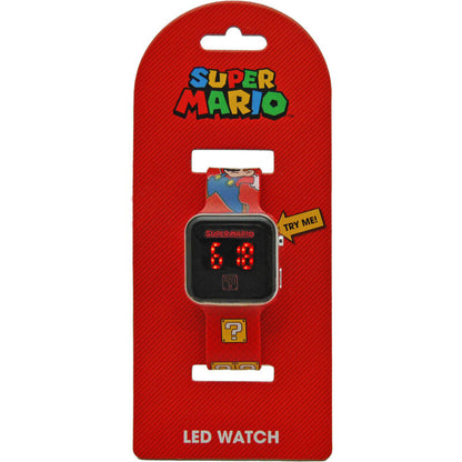 Super Mario Bros Relógio Led