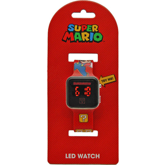 Super Mario Bros Relógio Led