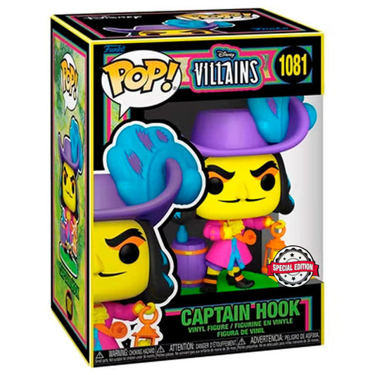 Funko POP!Disney Villains Hook Black Light Exclusive