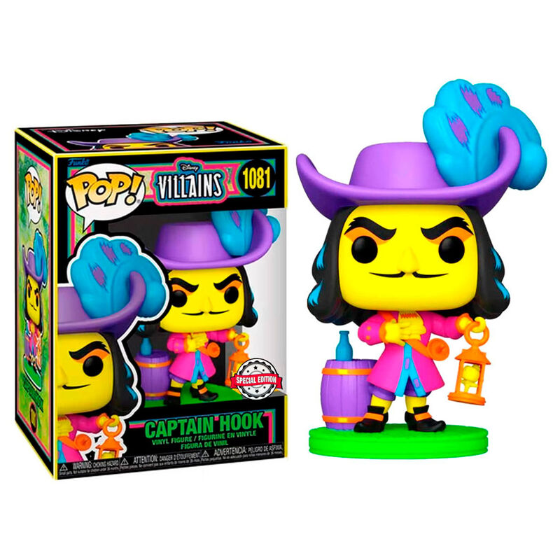 Funko POP!Disney Villains Hook Black Light Exclusive