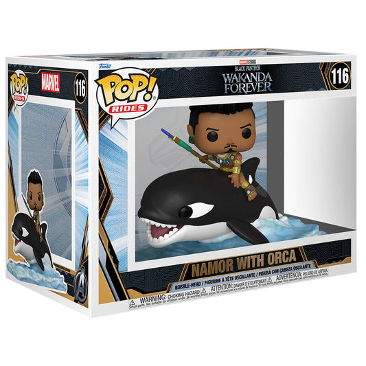 Funko POP!Marvel Black Panther Wakanda Forever Namor with Orca