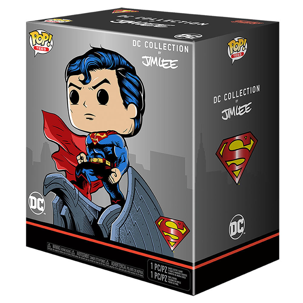 Conjunto Funko POP!e T-Shirt DC Comics Jim Lee Superman Exclusive