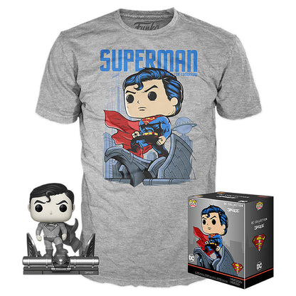 Conjunto Funko POP!e T-Shirt DC Comics Jim Lee Superman Exclusive