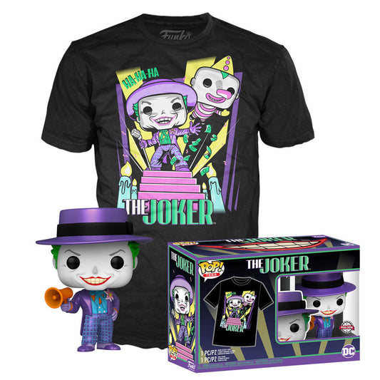 Conjunto Funko POP!e T-Shirt DC Comics Batman The Joker