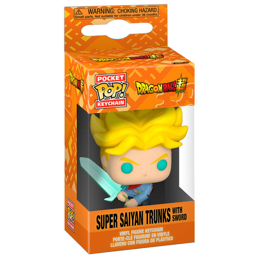 Porta-Chaves Funko POP!Dragon Ball Super Saiyan Trunks with Sword
