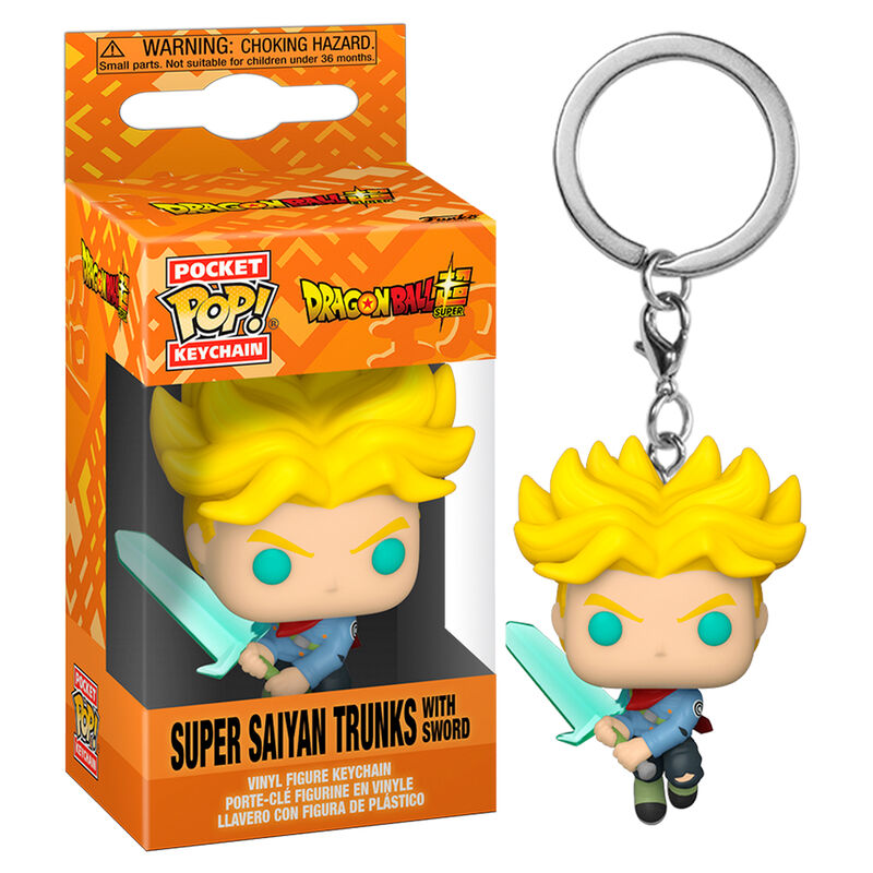 Porta-Chaves Funko POP!Dragon Ball Super Saiyan Trunks with Sword
