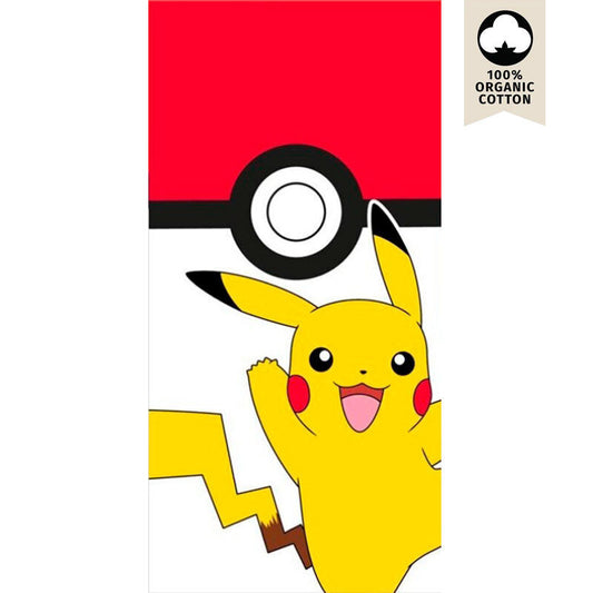 Pokemon Pikachu Pokeball Toalha de Praia