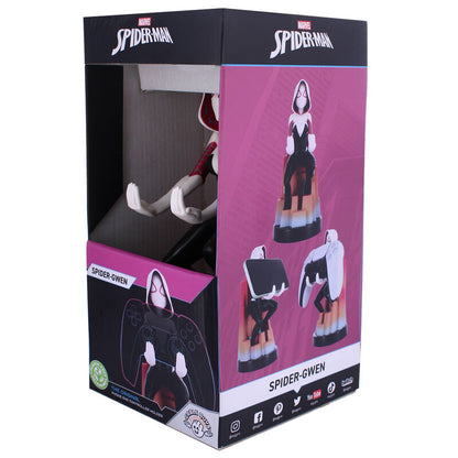Marvel Spiderman Spider Gwen Figura clamping  bracket Cable guy 20cm