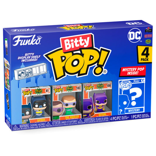 Blister 4 Figuras Bitty Funko POP! DC Comics Batman Adam West