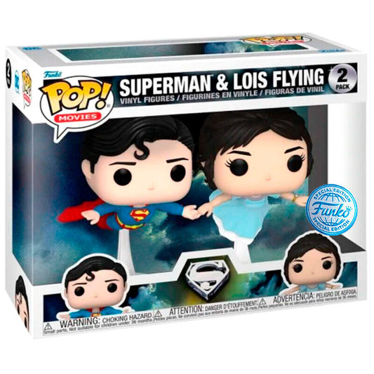 Funko POP! pack 2 Figuras DC Comics Superman & Lois Flying Exclusive