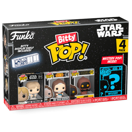 Blister 4 Figuras Bitty Funko POP! Star Wars Luke