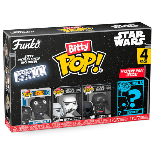 Blister 4 Figuras Bitty Funko POP! Sar Wars Darth Vader
