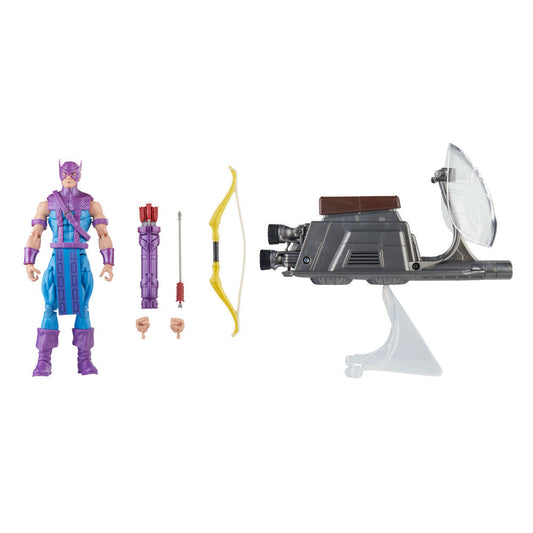 Marvel Avengers Beyond Earths Mightiest Hawkeye with Sky-Cycle Figura 15cm