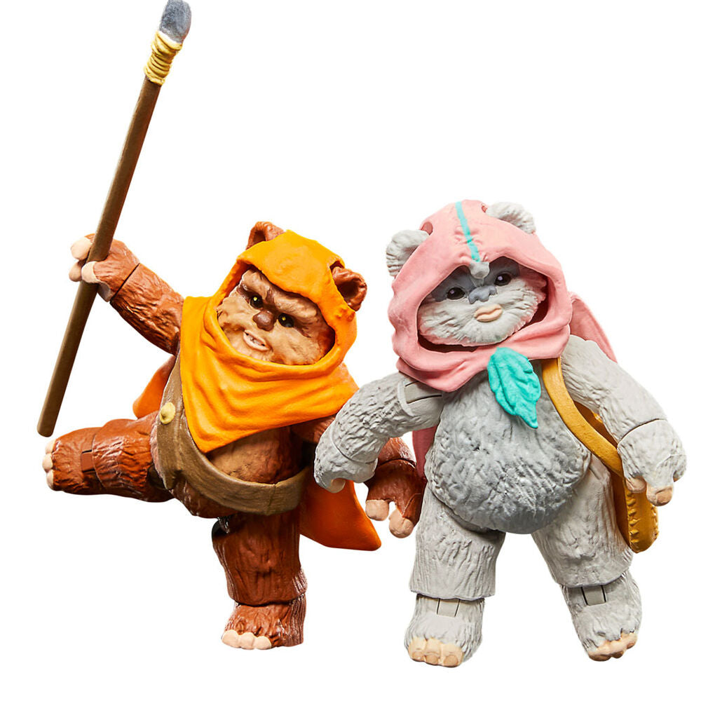 Star Wars Ewoks Wicket W Warrick & Kneesaa Figuras 9cm