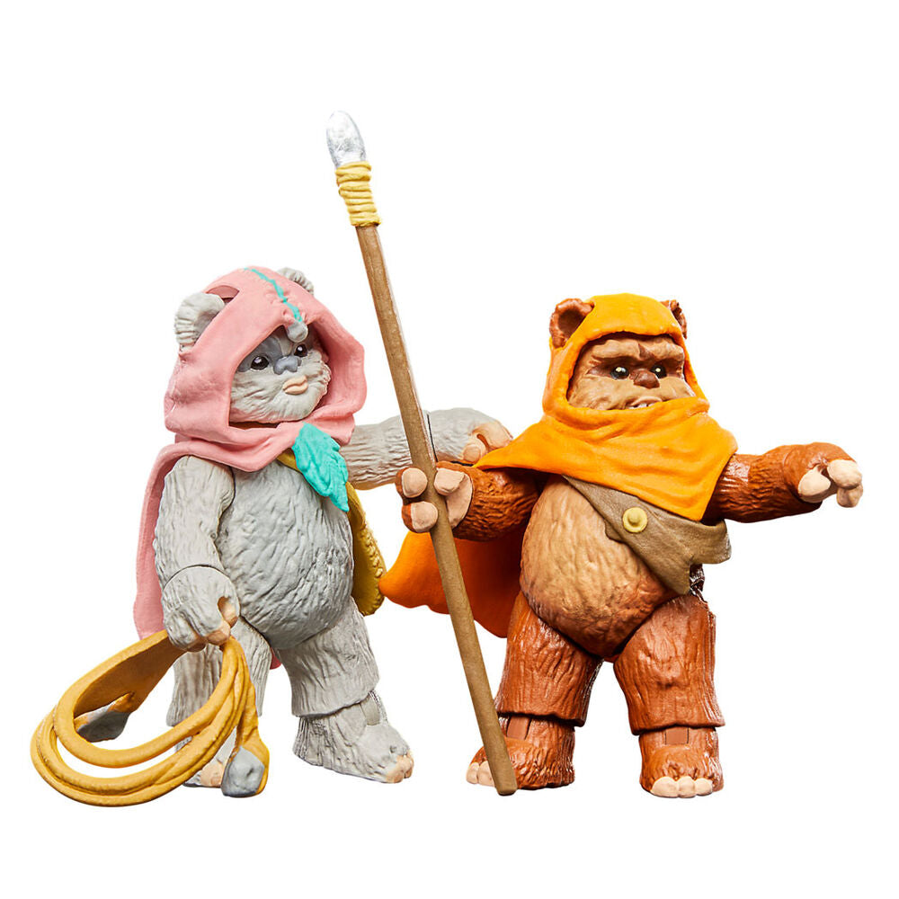 Star Wars Ewoks Wicket W Warrick & Kneesaa Figuras 9cm