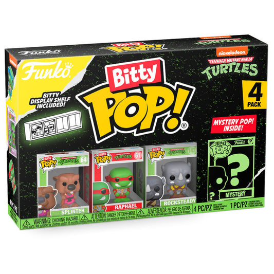 Blister 4 Figuras Bitty Funko POP! Teenage Mutant Ninja Turtles Splinter