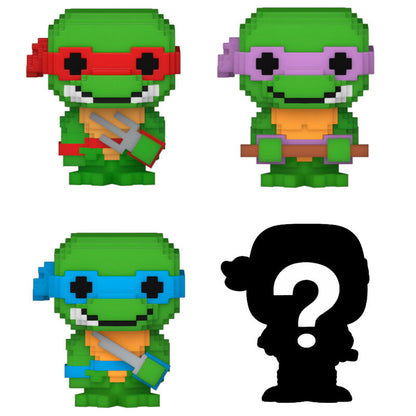 Blister 4 Figuras Bitty Funko POP! Teenage Mutant Ninja Turtles Bit