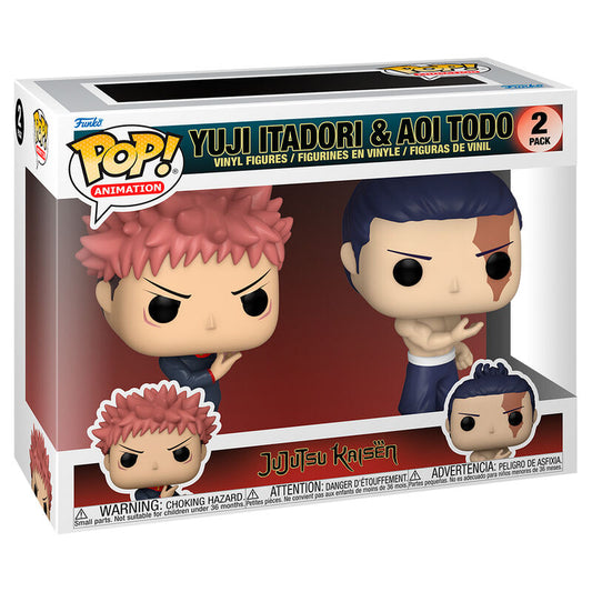 Funko POP! pack 2 Figuras Jujutsu Kaisen Yuji Itadori & Aoi Todo