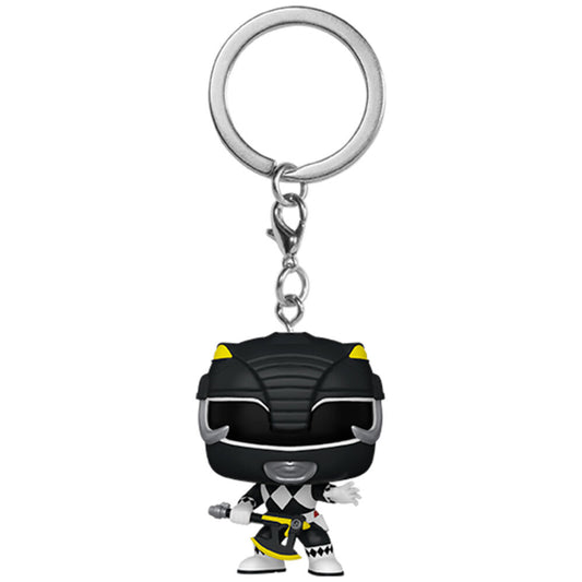 Porta-Chaves Funko POP!Power Rangers 30th Anniversary Black Ranger