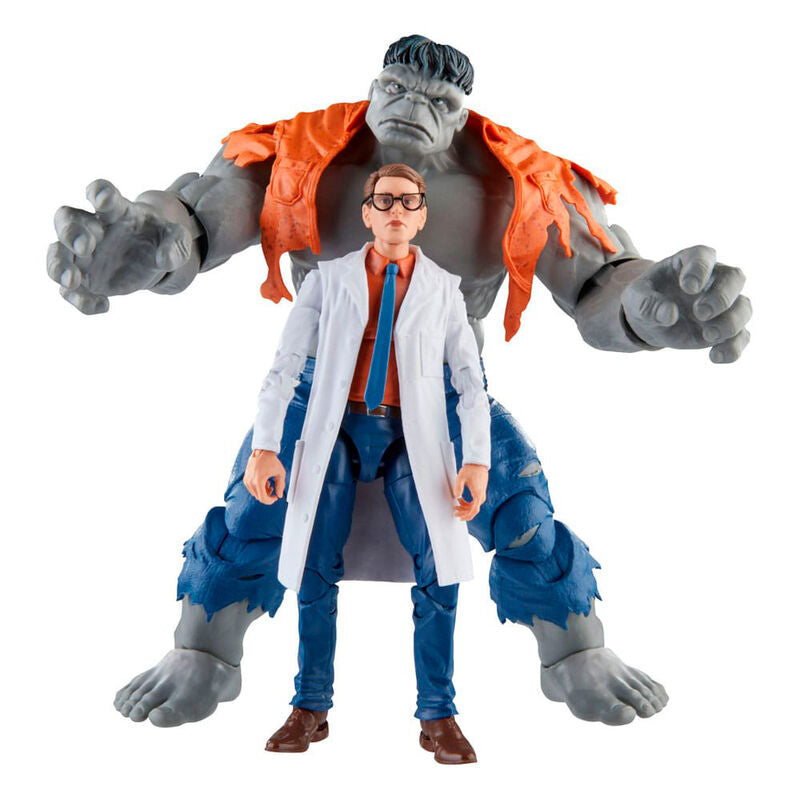 Marvel Avengers Beyond Earths Mightiest Gray Hulk & Dr. Bruce Banner Figuras 15cm