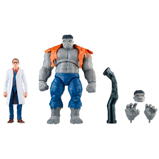 Marvel Avengers Beyond Earths Mightiest Gray Hulk & Dr. Bruce Banner Figuras 15cm