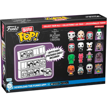 Blister 4 Figuras Bitty Funko POP! Disney Nightmare Before Christmas Pumpkin King