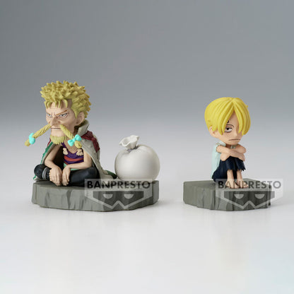 One Piece World Collectable Stories Sanji & Zeff Figura 6cm