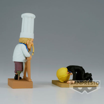 One Piece WCF Log Series Sanji & Zeff 2 world collectable Figura 8cm