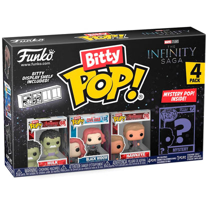 Blister 4 Figuras Bitty Funko POP! Marvel The Infinity Saga Hulk