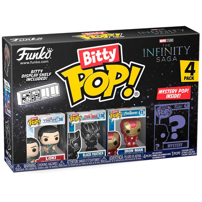 Blister 4 Figuras Bitty Funko POP! Marvel The Infinity Saga Loki