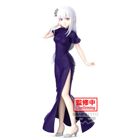 Re:Zero Starting Life in Another World Glitter & Glamours Emilia Figura 24cm