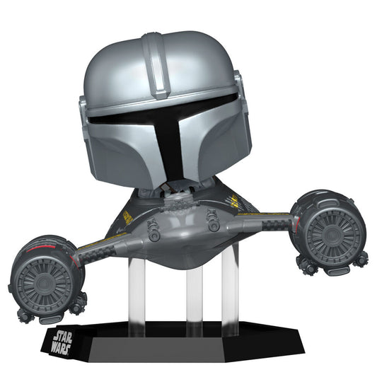Funko POP!Rider Deluxe Star Wars Mandalorian 9 the Mandalorian in N-1 Starfighter