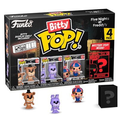 Blister 4 Figuras Bitty Funko POP! Five Nights at Freddys Freddy